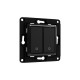 Shelly Wall Switch 2 interruptor de luz Negro